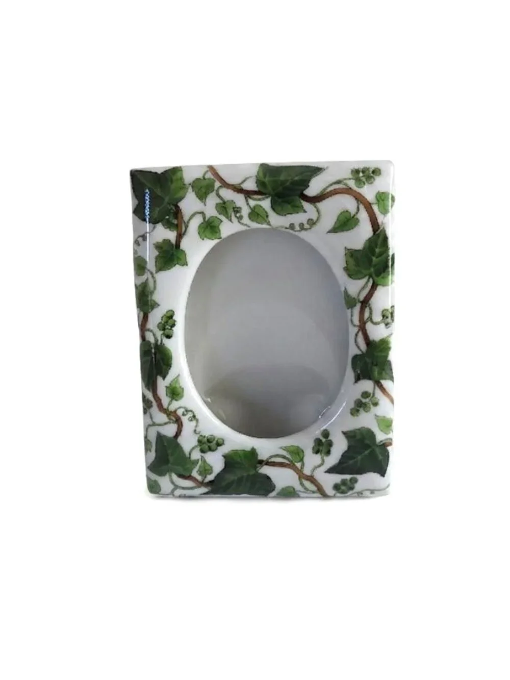 Vintage Porcelain Ivy Picture Frame Made in Japan 5.25